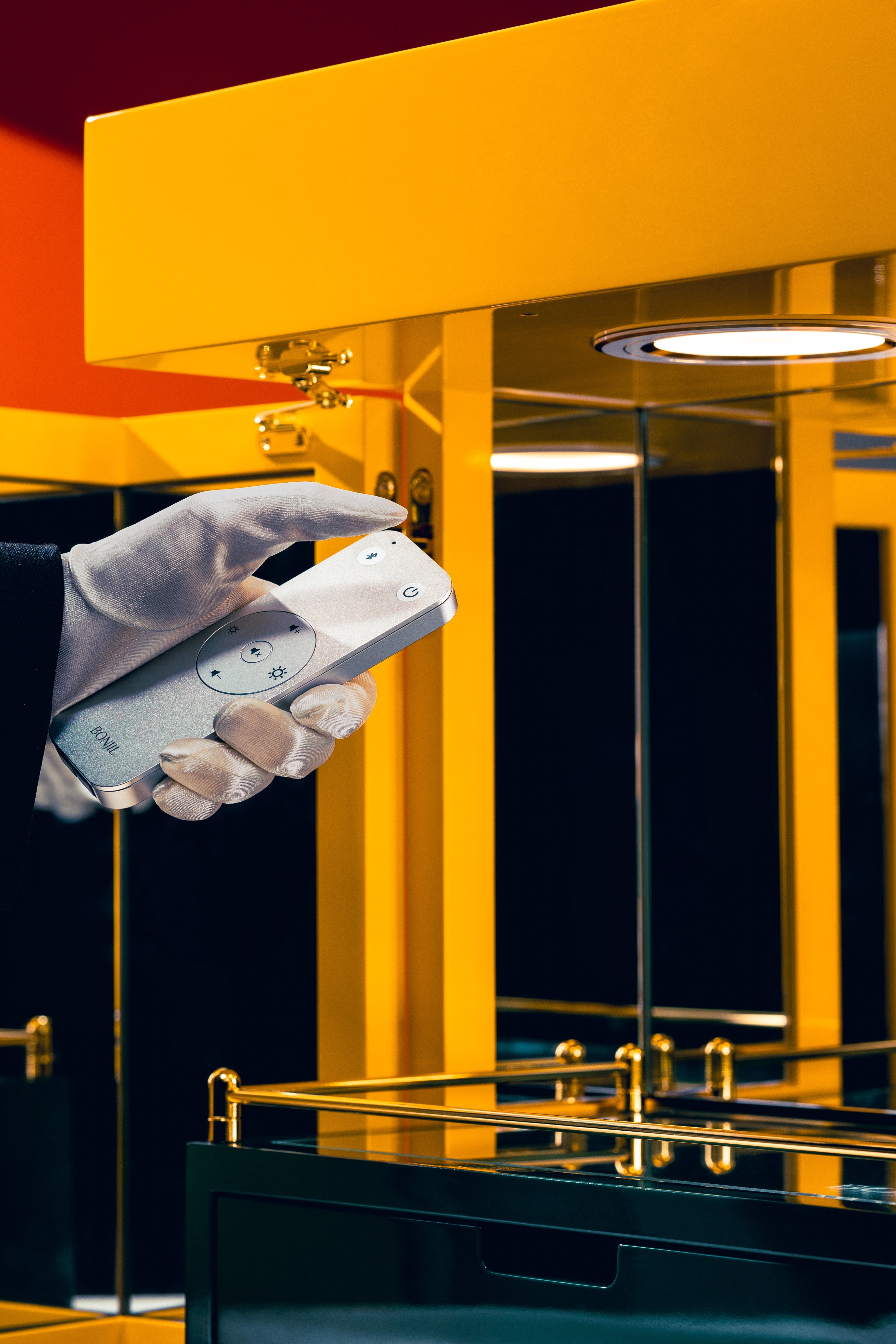 Integrated Bluetooth speaker with curated soundtrack